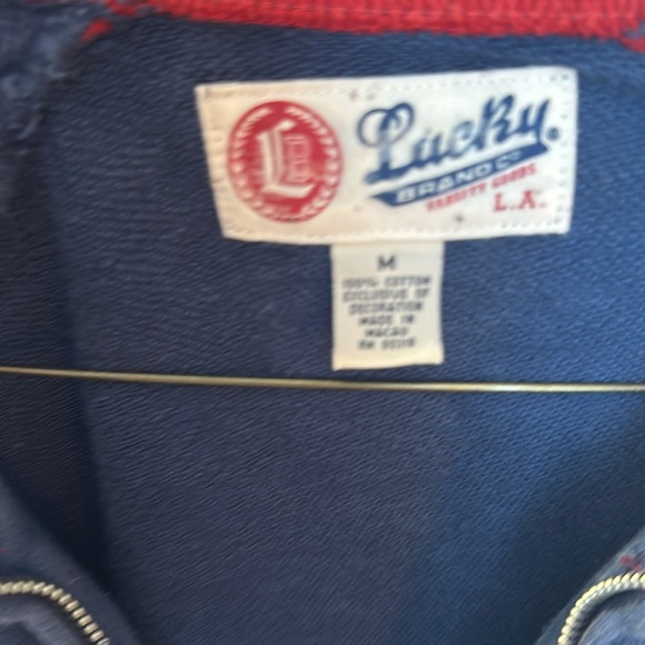 Medium Lucky Brand zip-up sweatshirt - Picture 3 of 14